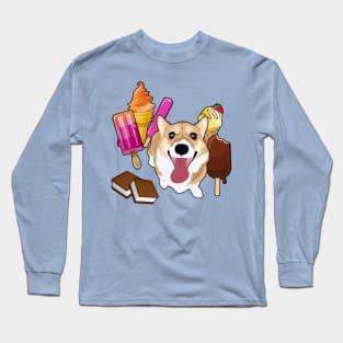 Summer Treats Corgi Long Sleeve T-Shirt